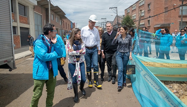 Obras viales e intervención de parques en Puente Aranda