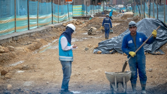 Obras viales e intervención de parques en Puente Aranda